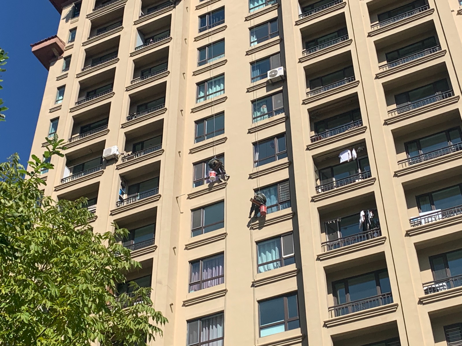 【庆双节】欣汇龙物业 | 国庆中秋暖家礼！“2025彩虹计划”上线，专业“蜘蛛人”为业主擦亮窗景